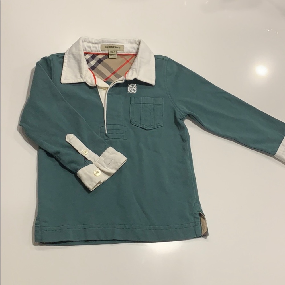 Burberry long sleeve polo